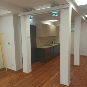 Łazienki Rzeczne Poznań, widok kuchni