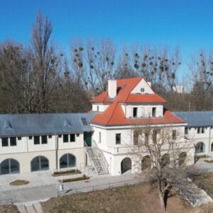 Łazienki Rzeczne, widok z drona